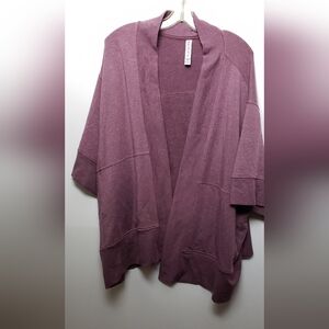 Athleta New no tag Lotus Wrap Cardigan Open Front 1X / 2X Oversized